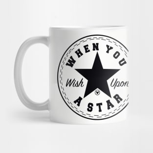 Wish Upon A Star (Black) Mug